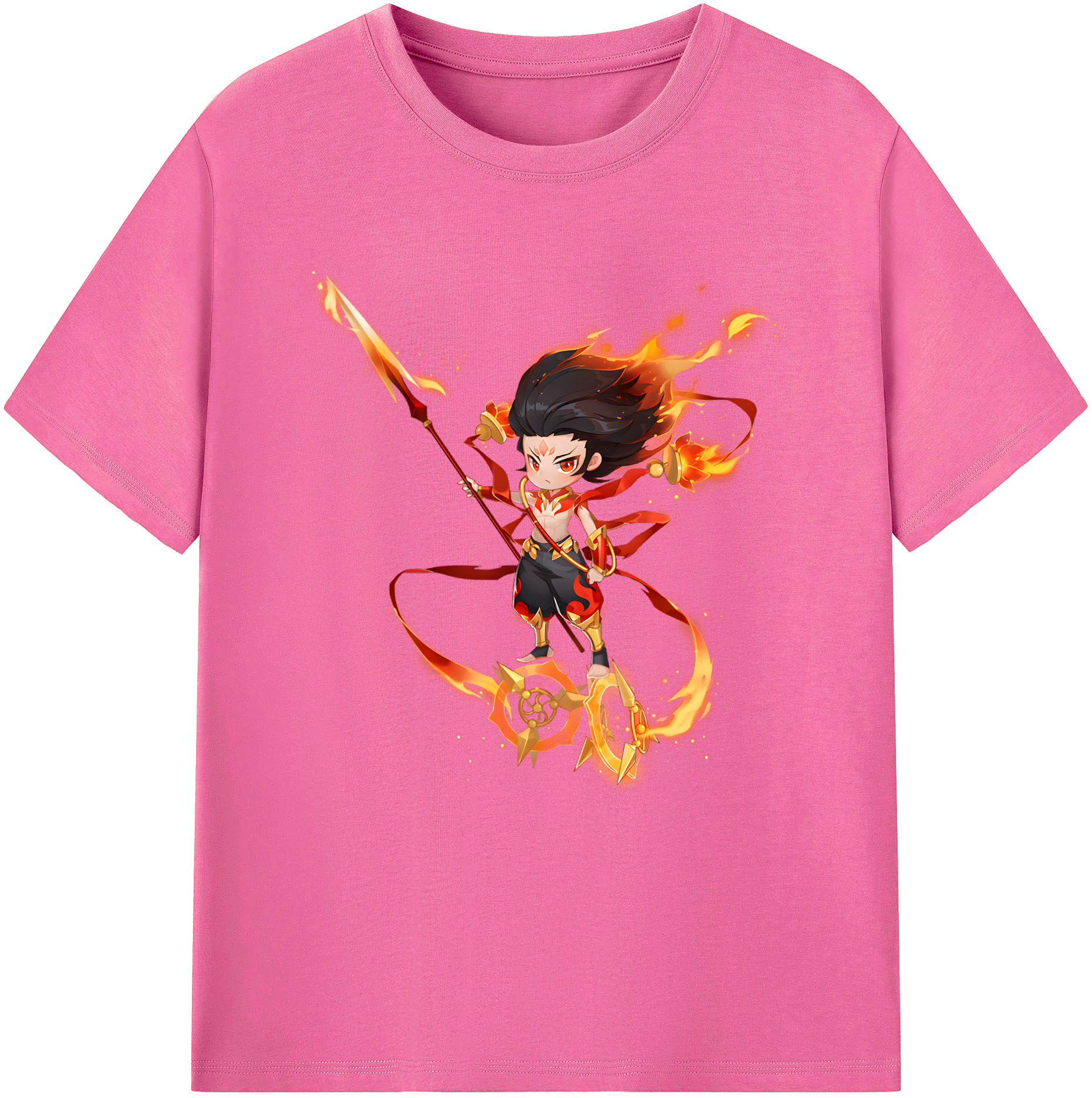（画像用） Ne Zha 2 ナタ 魔童の大暴れ レディースカジュアルプリントTシャツ（綿100％）